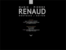 Tablet Screenshot of mariepierrerenaud.com